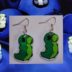 Hollow Knight grub earrings
